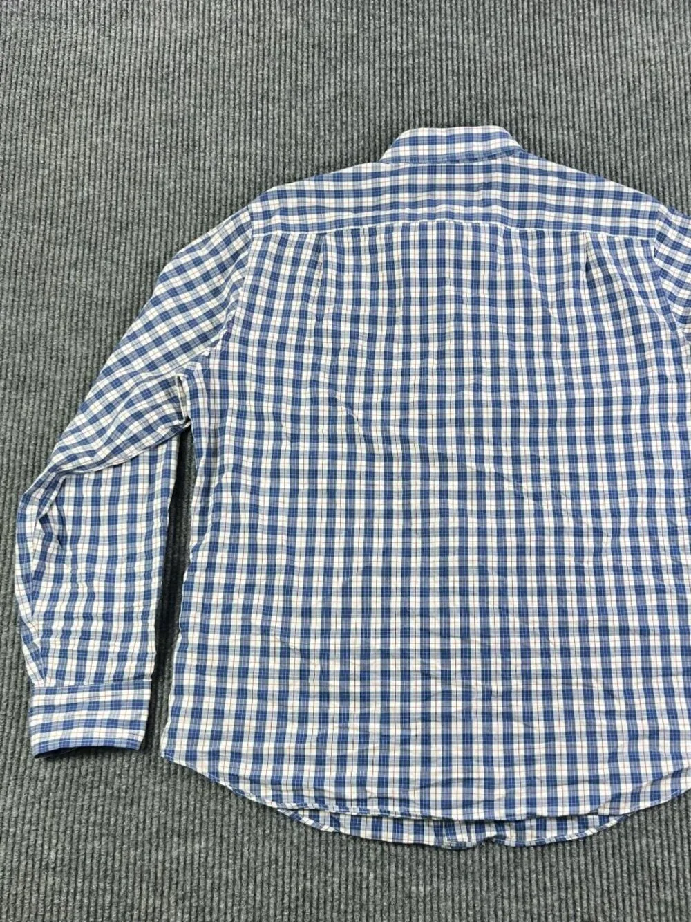J Crew Shirt Mens Large Checkered Button Down Tailored Fit Long Sleeve Casual